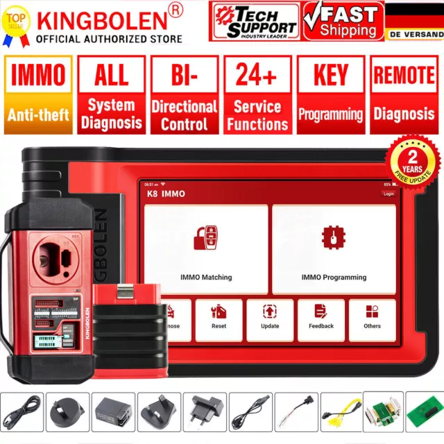 KINGBOLEN K8 IMMO PLUS Auto OBD2 Diagnosegerät Key Programmier IMMO Matching