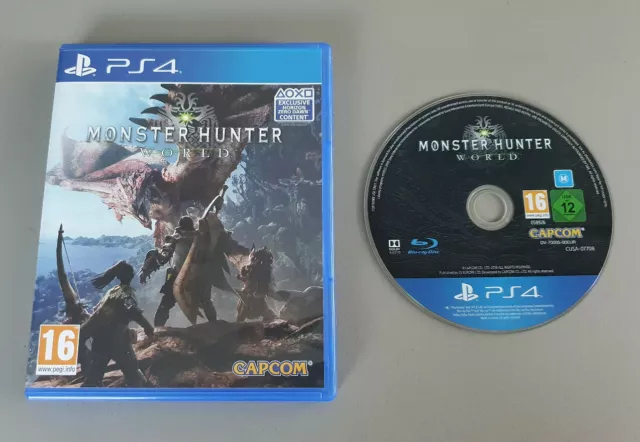 PS4 Monster Hunter World EXCELLENT Condition PS5 Compatible Role-Playing  Game