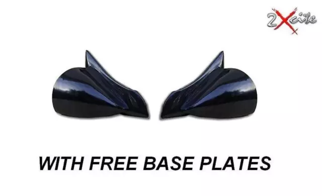 Vauxhall Nova Black Dtm Manual Pair Of Door Wing Mirrors & Base Plates