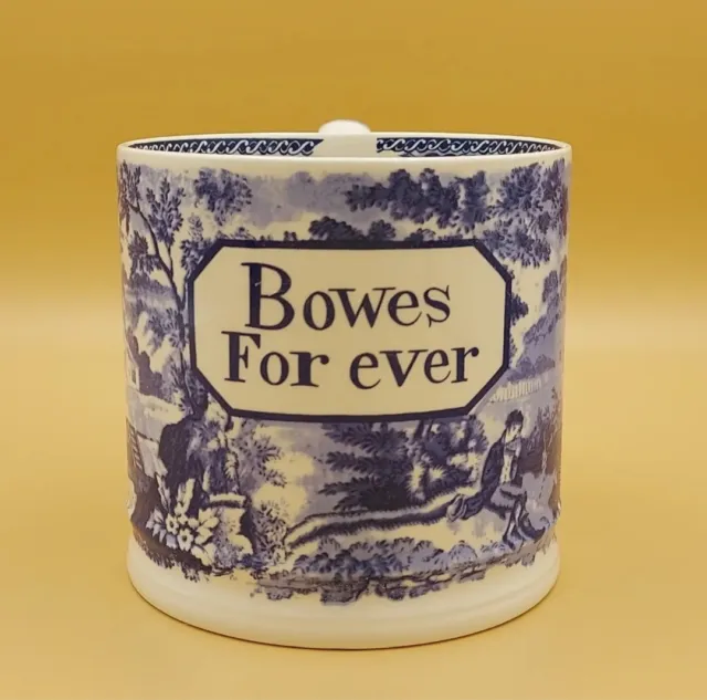 Rare Collectable Bowes Museum Centenary Mug By Leeds ware Classical Creamware