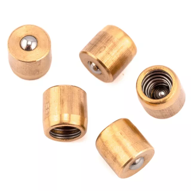 5pcs 8mm Brass Ball Catch Latch Spring Push Button Cabinet Door For Strike Plate