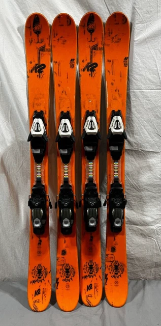 2018 K2 Juvy 119cm 97-72-93 Twin-Tip Rocker Skis Salomon C5 Demo Bindings TUNED 2018 K2 Juvy 119cm 97-72-93 Twin-Tip Rocker Skis Salomon C5 Demo Bindings TUNED