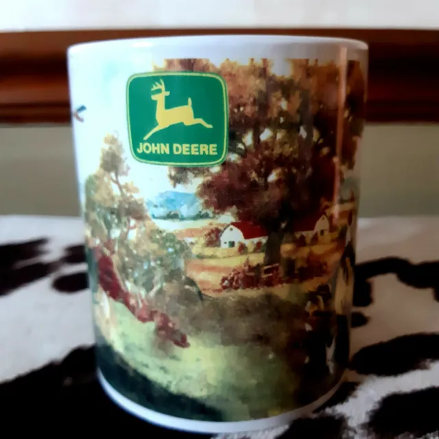 John Deere Tractor Farmer Dog Farmhouse Gibson Coffee Cup