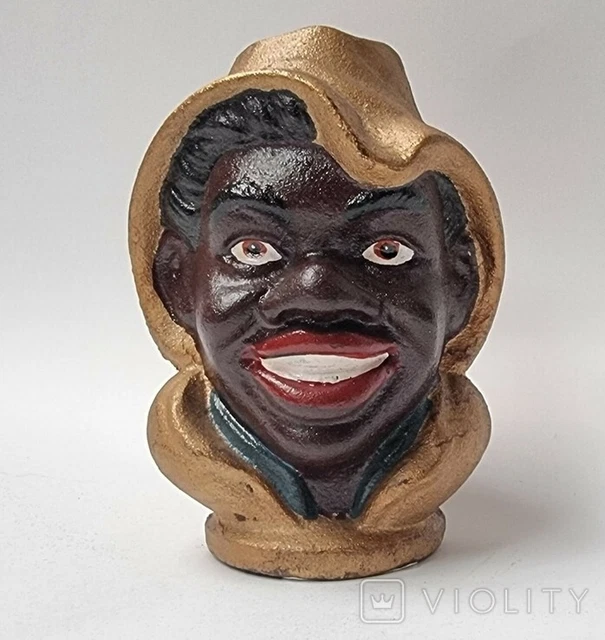 Vintage Piggy Bank COIN BOX Handsome Man