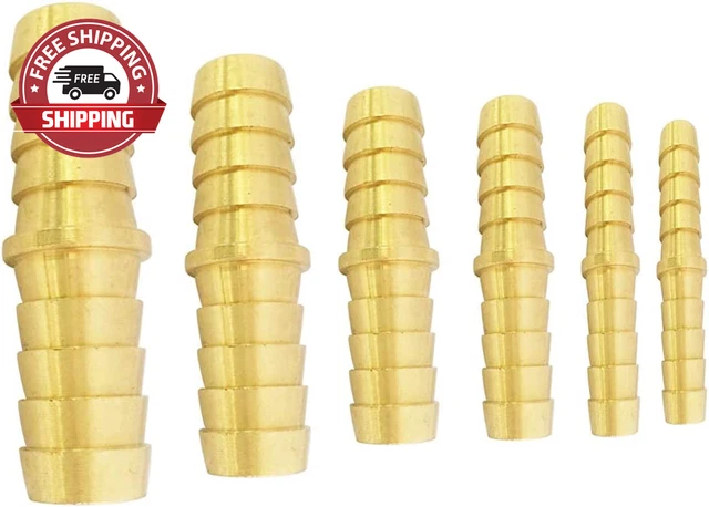TL TOOGIN Brass Hose Barb Fitting Union/Splicer/Mender/Joiner Assortment Kits, 3