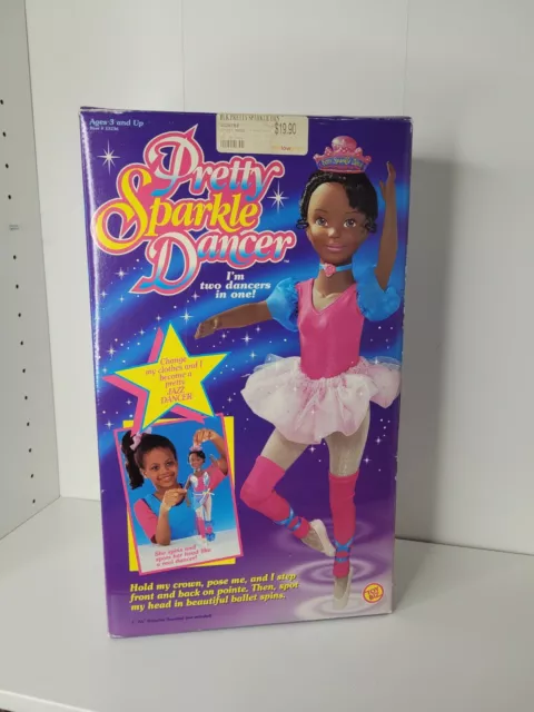 Pretty Sparkle Dancer Doll 2 Dolls In One  (Rare) African American Black New NIB