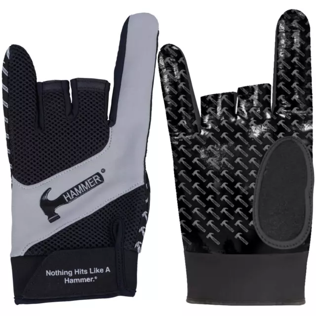 Bowlingball Handschuh Hammer Carbon Fiber XR Glove Handgelenkstütze schwarz grau