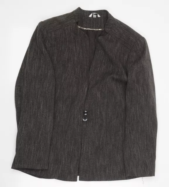Blazer giacca da donna marrone Klass taglia 20 con bottoni