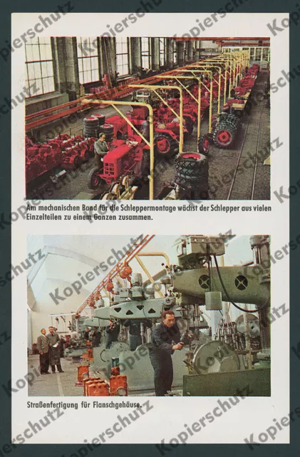 Farbfotos FAHR Schlepper Fabrik Traktor Agrartechnik Arbeiter Gottmadingen 1959