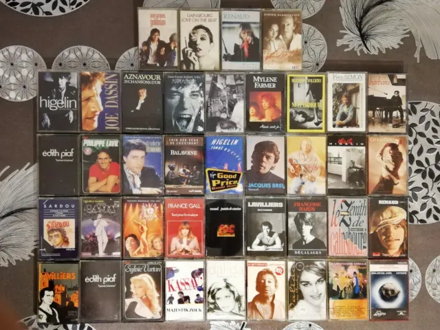 LOT 39 CASSETTES audio années 80 divers artistes et types de musique EUR  54,00 - PicClick FR