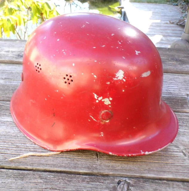 Feuerwehr Stahlhelm mit Innenfutter - WK II
