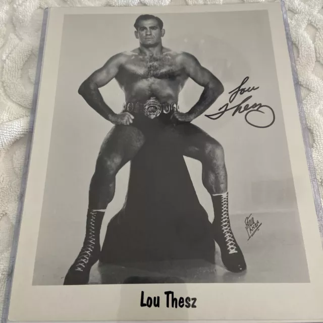 Lou Thesz autografiado a mano firmado 8x10 VENTA DE UN DÍA $145