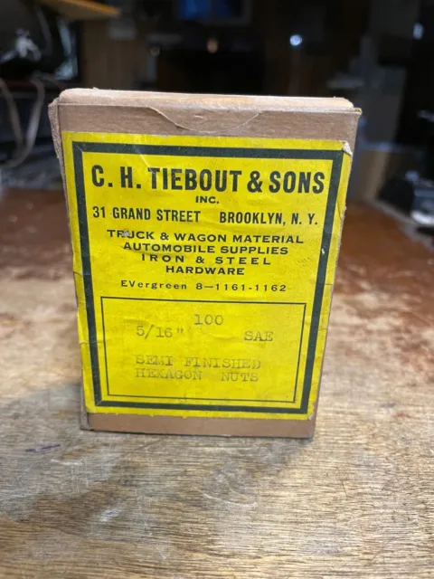 Vintage Hexagon Nuts C.H. Tiebout & Sons Brooklyn NY Truck & Wagon Supplies