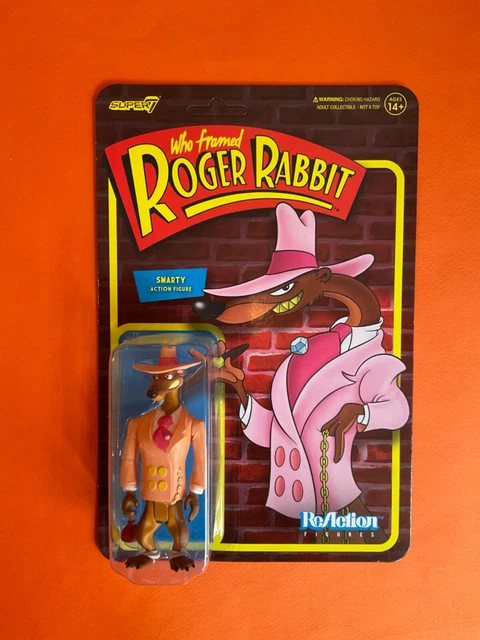 FIGURINE WHO FRAMED Roger Rabbit Smarty 9 Cm Super7 Reaction Neuf EUR ...