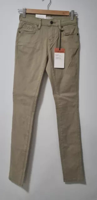 BNWT RM Williams Women’s Alice Skinny Mid Beige Denim Jeans Size W24 L32