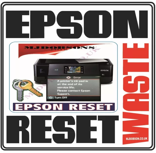 Epson XP530-630-635-830  Waste Ink Reset USB
