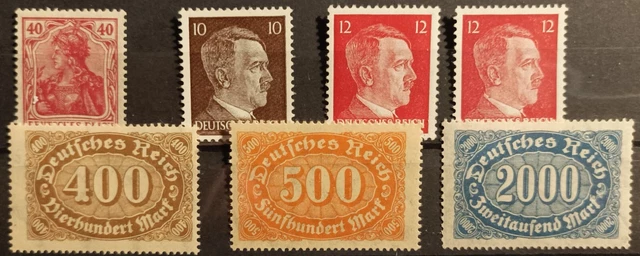 Deutsches Reich Briefmarken Konvolut postfrisch