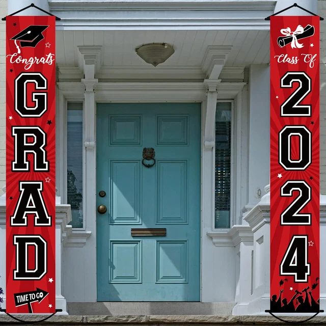2024 GRADUATION BANNER Class of 2024 Congrats Grad Porch Sign Party