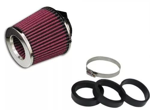 FILTRO ARIA SPORTIVO A CONO UNIVERSALE CONICO ASPIRAZIONE PER AUTO 90mm SOUND