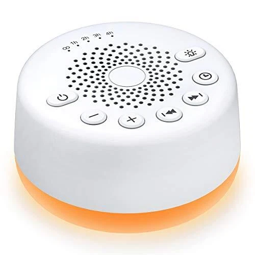 Máquina de Sonido Ruido Blanco Lluvia Océano Sonidos Calmantes Terapia Relajación Sueño Música