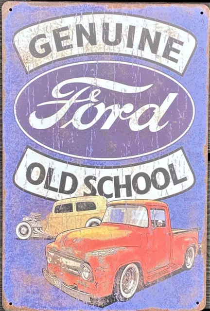 Ford Car Metal Garage Sign Wall Plaque Vintage mancave A4 Size