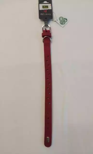 Hunter Hunde Halsband Aalborg Soul rot / Länge: 35 cm / UVP 27,99 EUR