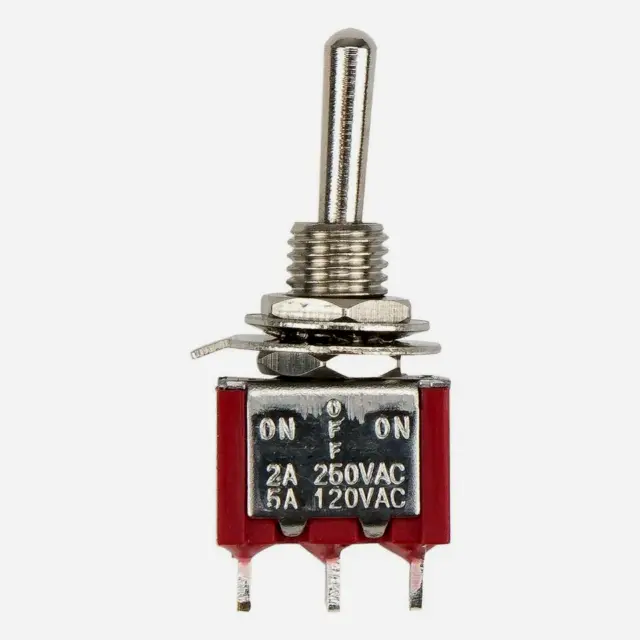 Mini Toggle Switch On Off (On) 3 Position SPDT  Momentary and Latching positions