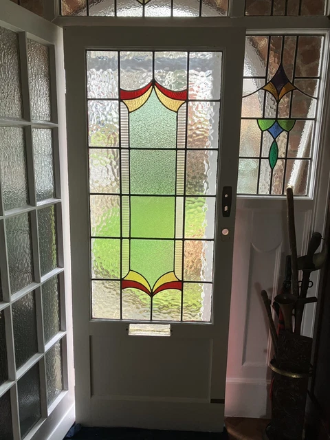 Art Deco Front Door 1930s Front Door Vintage Dior Stained Glass Front Door 2
