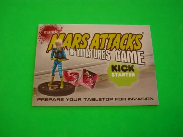 2013 Mars Attacks Invasion Miniatures Game Promo Card