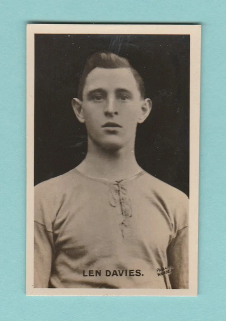 Football  -  Adventure  -  Signed  Photo  -  Davies  Of  Cardiff  City  -  1930