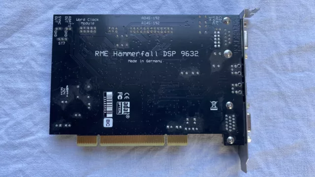 RME Hammerfall DSP 9632 PCI Profi-Soundkarte neuwertig mit 4 Breakout-Kabeln