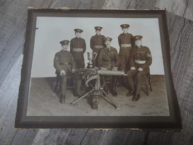 Named Orig WW1 Real Photo "Machine Gun Corps - Lewis Machine Gun"  P