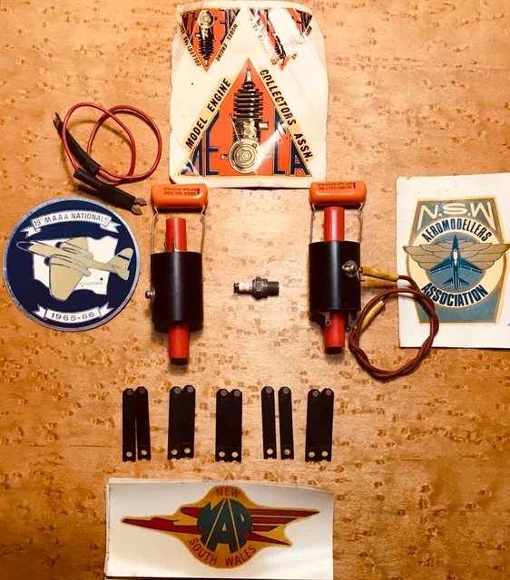 VINTAGE SPARK IGNITION model aeroplane, airplane engine. NOS and used