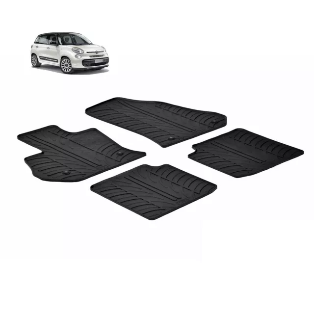 Set de tapis de sol en velours sur mesure pour Fiat 500X 2015- (TM