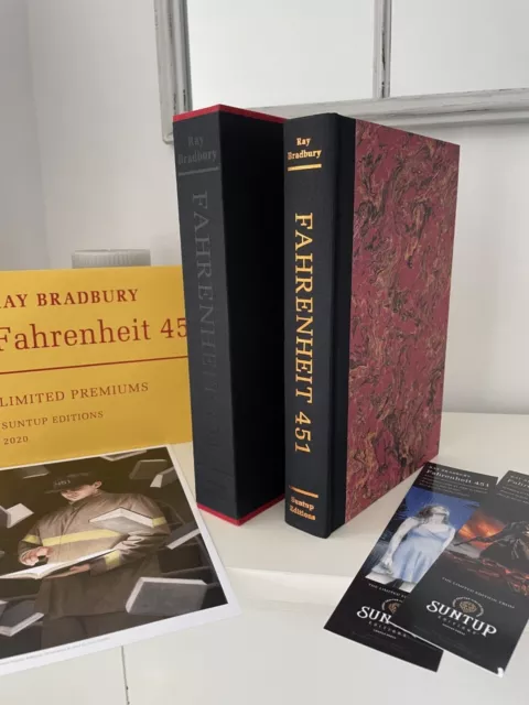 Fahrenheit 451 - Ray Bradbury  - Suntup - Signed Neil Gaiman - Numbered Edition