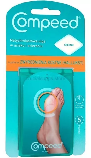 2x paquets de pansements Compeed pour hallux 5 pcs.