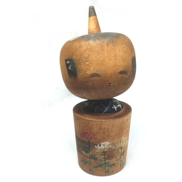 Kokeshi 33 Japanese wood  doll art sculpture carving folk antique vintage statue