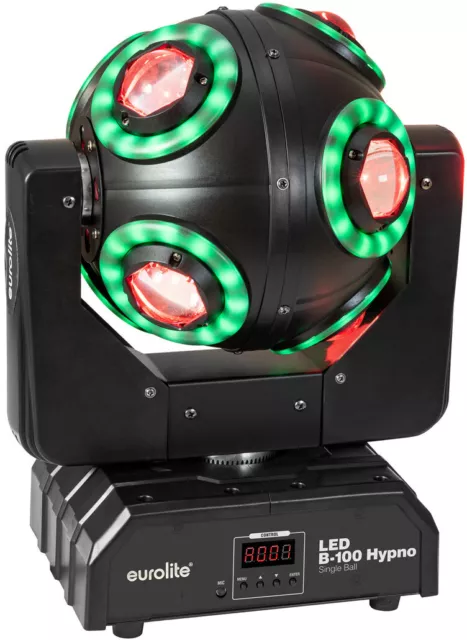 EUROLITE LED B-100 Hypno Single Ball Strahleneffekt Moving Head Beam Light Kugel