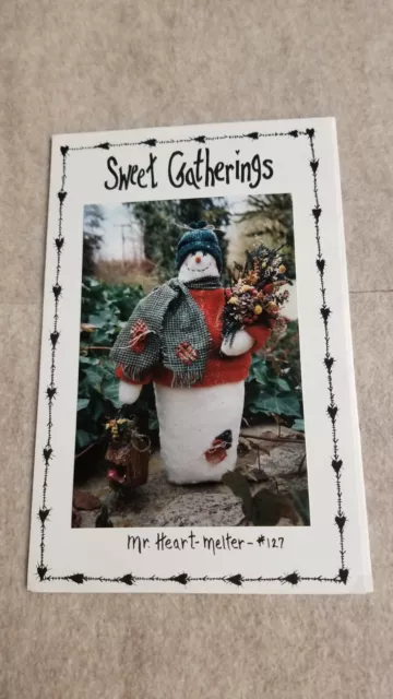 Mr. HEART MELTER 12" Doll / Greeter Vintage Pattern by SWEET GATHERINGS UNCUT