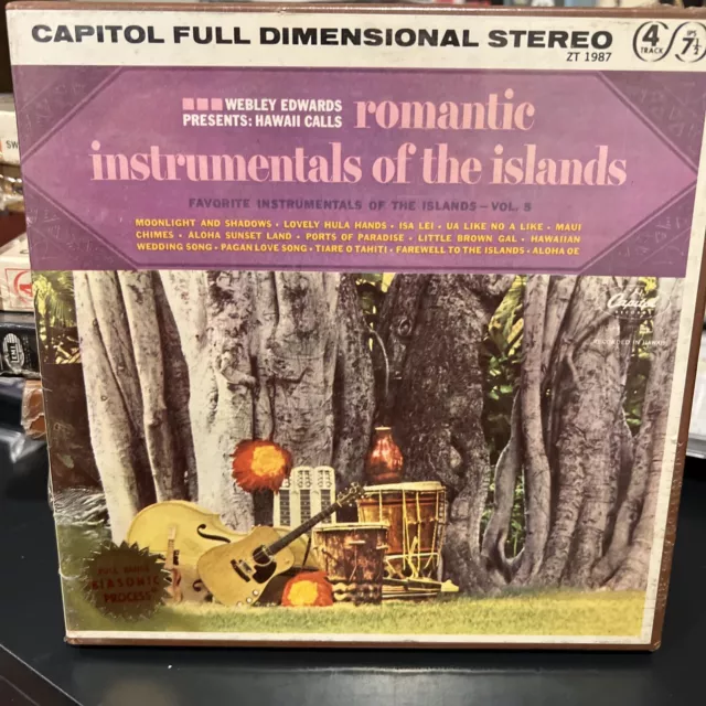 WEBLEY EDWARDS Hawaii Calls Romantic instrumentals of the Islands Reel to Reel