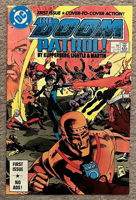 Doom Patrol #1 (1987 DC Comics) Wraparound Cover, Steve Lightle, FN/VF