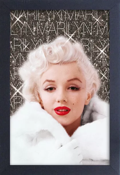 MARILYN MONROE WHITE COAT 13x19 FRAMED GELCOAT POSTER ICONIC MODEL BEAUTY GIFT!!