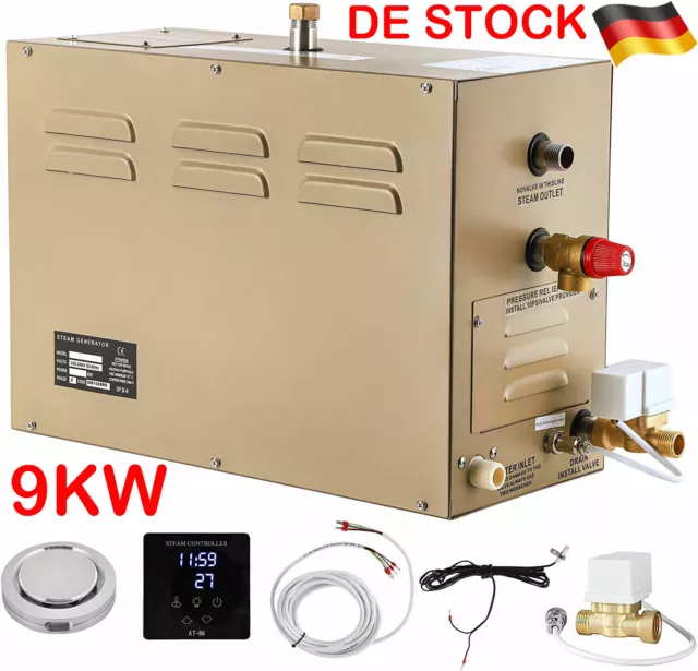 Generador de vapor 9KW 220V generador de vapor sauna baño casa SPA generador de vapor DE