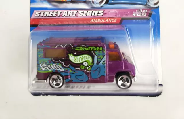 Hot Wheels 1998 Street Art Series Ambulance 3/4 #951 1:64 Speedy Graffiti Sealed