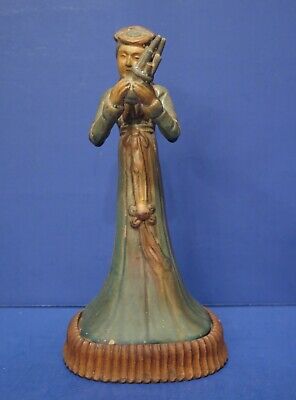 Vintage (Antique ??) Terra Cotta Glazed Figurine Chinese China