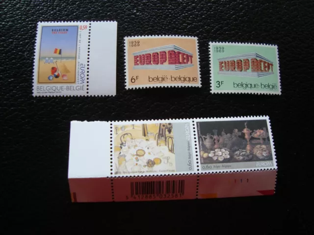 BELGIQUE - timbre yvert/tellier n° 1489 1490 3172 3371 3372 n** MNH (Z26)
