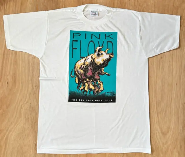 Vintage Pink Floyd 90s Division Bell Tour T-Shirt XL Band Tee