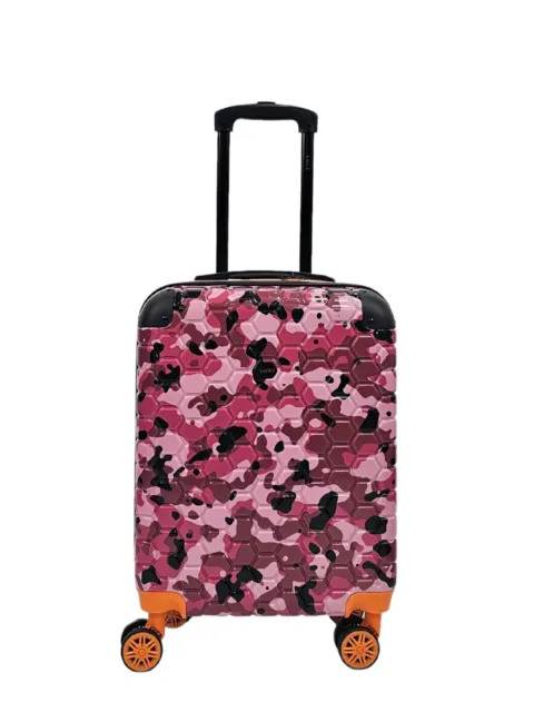 Viaje Camuflaje Rosa Cabina 8 Rueda ABS Rígida Maletas Juego Robusto Bolsas