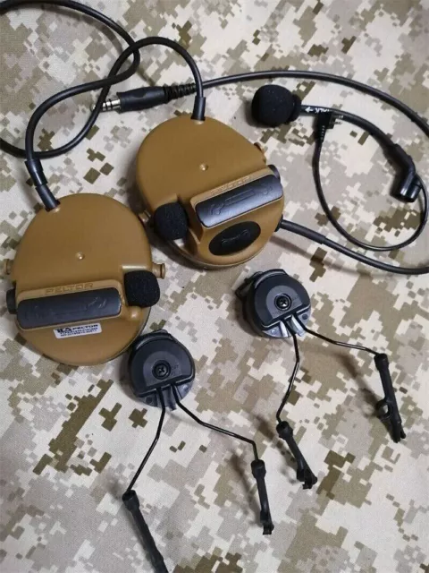 Comtac-III C3 Tactical Headset TCA Peltor Helmet Ver. Noise Reduction Headphone