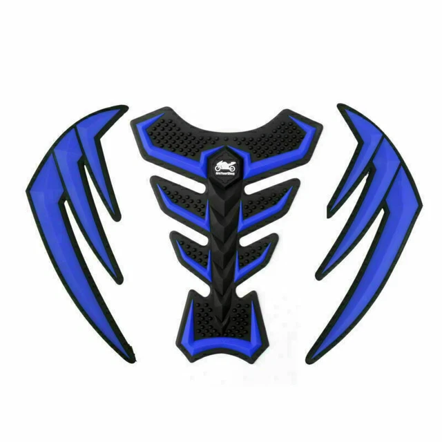 3D Rubber Side Tank Pad Protector Gas Moto Fit For Yamaha YZF R1 R6 R6S FZ1 FJR